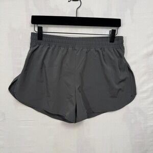 Champion Running Shorts Womens S Gray C9 Athletic Dolphin Hem Drawstring Liner